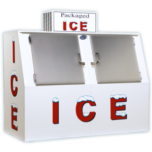 Solid Door Slanted Retail Ice Machine